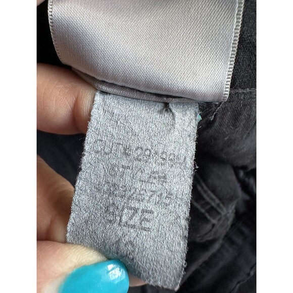 NYDJ Women's Jeans Denim Pants Black Stretch Straight Leg Bling Size 12 - Picture 7 of 7